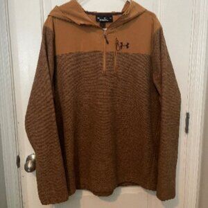 NWOT Under Armour Men's Specialist Grid ½ Zip Hoodie Loose Fit XXL